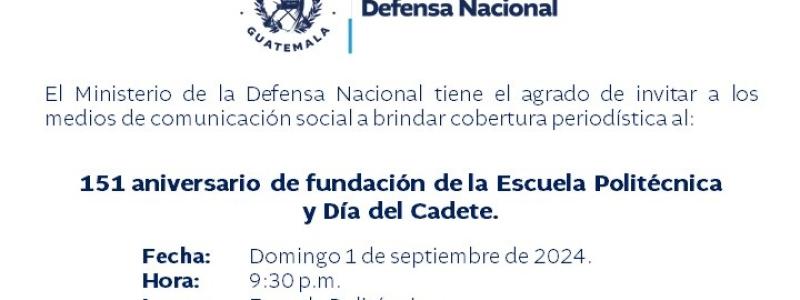 151 aniversario de fundación de la Escuela Politécnica y Día del Cadete.