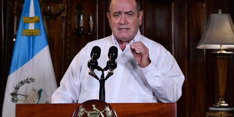 Presidente Alejandro Giammattei en mensaje a la Nación.