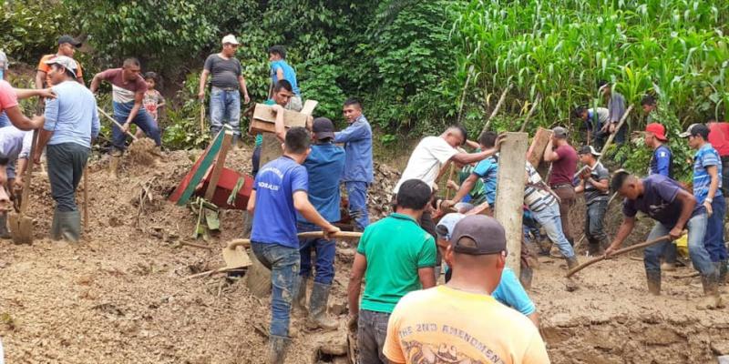 Deslizamiento en Cahabón, Alta Verapaz.