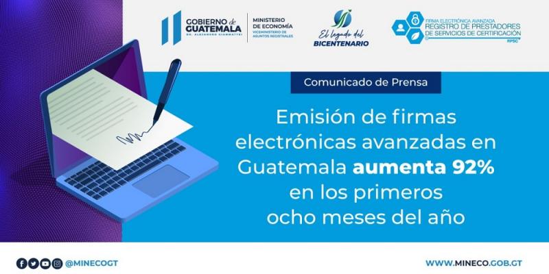 La demanda de la firma electrónica avanzada va en aumento.