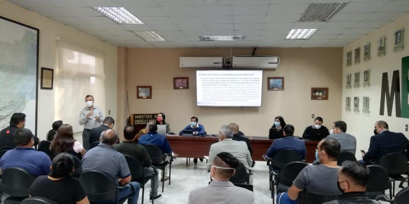 En el MEM se realizó una reunión con representantes de empresas envasadoras de GLP.