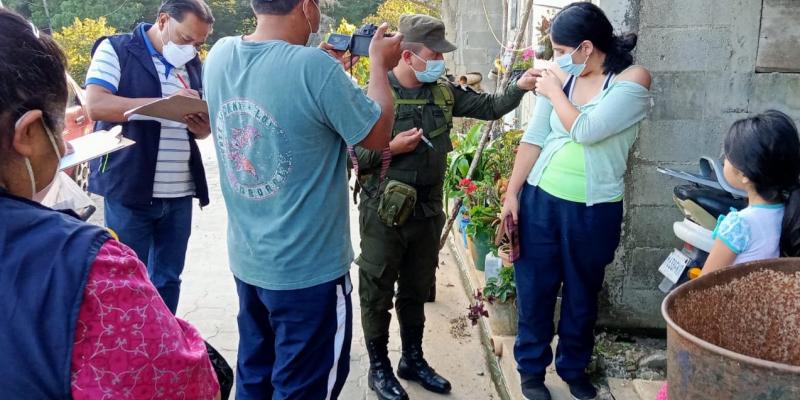 1a. Brigada PM apoya vacunación en comunidades de Fraijanes, Guatemala