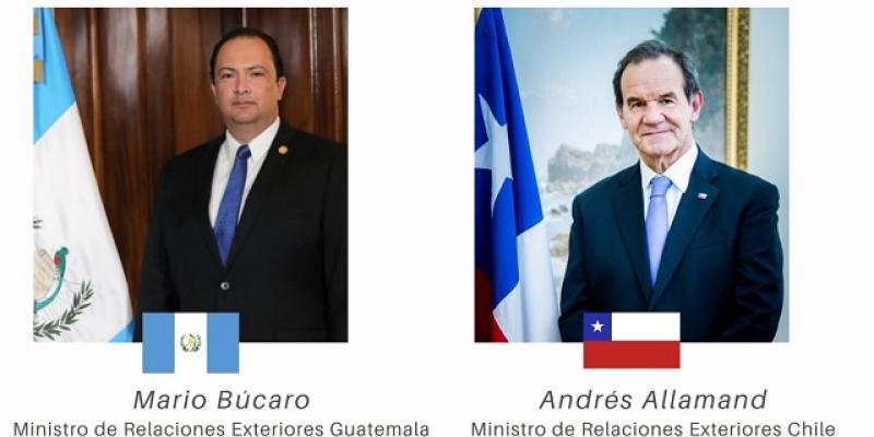 Canciller Mario Búcaro aborda relación bilateral y comercial con su homólogo chileno