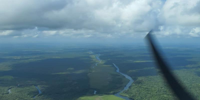 Comando Aéreo del Norte realiza vuelo de reconocimiento para resguardar la Reserva de la Biosfera Maya