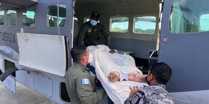 Traslado aeromédico desde Petén hacia la ciudad capital