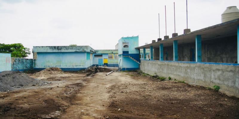 Proceso de construcción Escuela para varones 20 de Octubre, Chicacao
