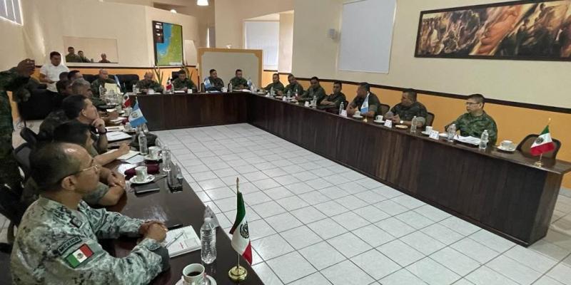 Ejército de Guatemala participó en Reunión de Comandantes Fronterizos Guatemala - México.