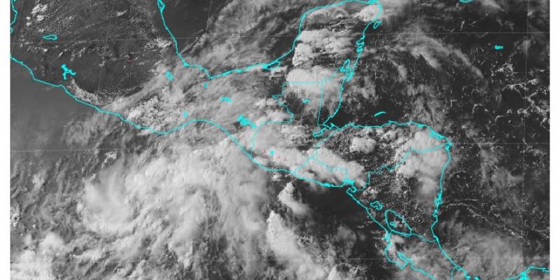 Imagen satelital. Fuente: INSIVUMEH.