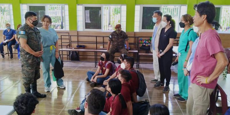 Ejército de Guatemala contribuye con la salud de los guatemaltecos en el departamento de Jutiapa.