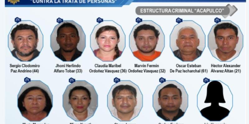Más de 90 personas involucradas en la trata de personas