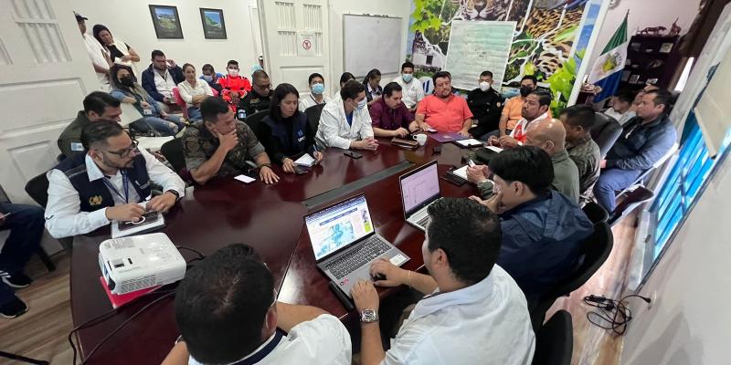 Personal de Mides participa en la activacióndel COE en Petén