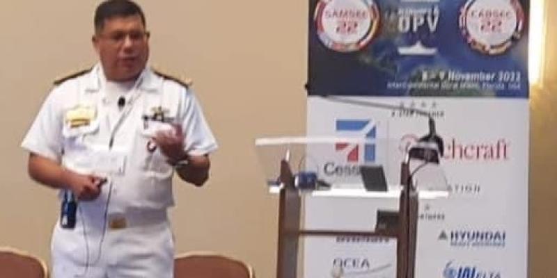 Viceministro de Marina del Ministerio de la Defensa Nacional participó como orador en la Conferencia de América Latina sobre Buques de Guerra y Buques Patrulleros Oceánicos.