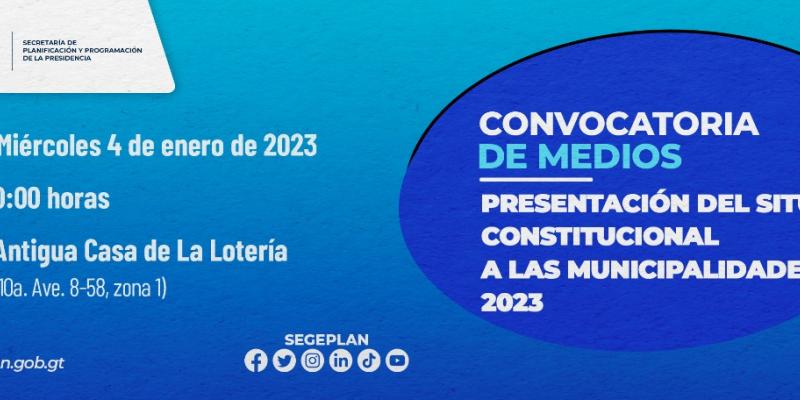 Presentación Situado Constitucional a las Municipalidades 2023