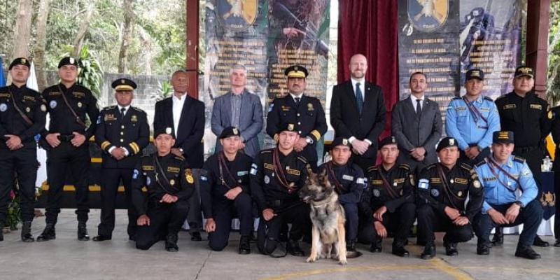 Guías Caninos K-9 refuerzan acciones estratégicas contra del narcotráfico en Guatemala