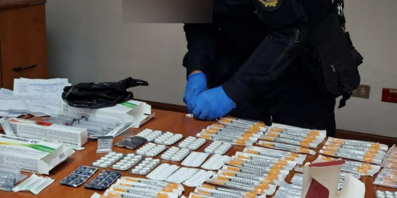 Incautan metanfetamina en encomienda de medicina