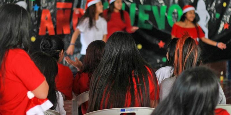 Las jóvenes ensayaron su rutina todos los días
