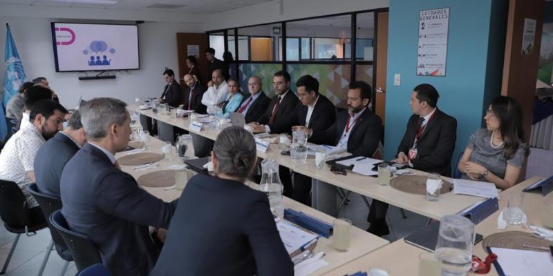 Reunión de trabajo entre representantes de SEGEPLAN y de Naciones Unidas.