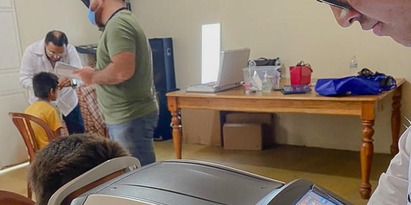 Las niñas y niños fueron atendidos por profesionales