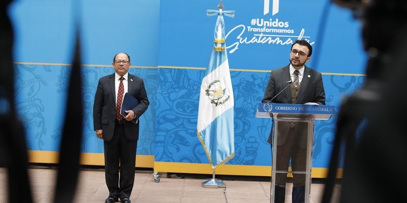 Gobierno de Guatemala, en conferencia de prensa, informa sobre la Transmisión del Mando Presidencial  