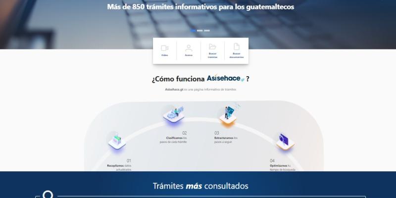 Portada pagina Asisehace.gt