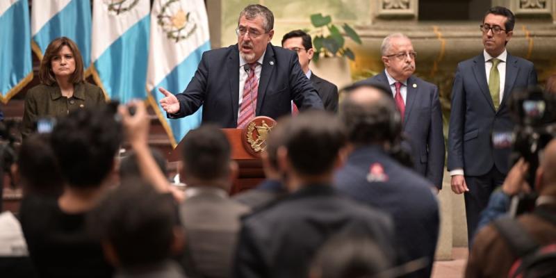 Conferencia de prensa del presidente Bernardo Arévalo 