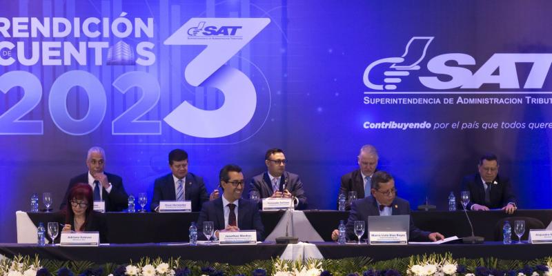 Ministro de Finanzas Públicas Jonathan Menkos participa en Informe de Rendición de Cuentas 2023
