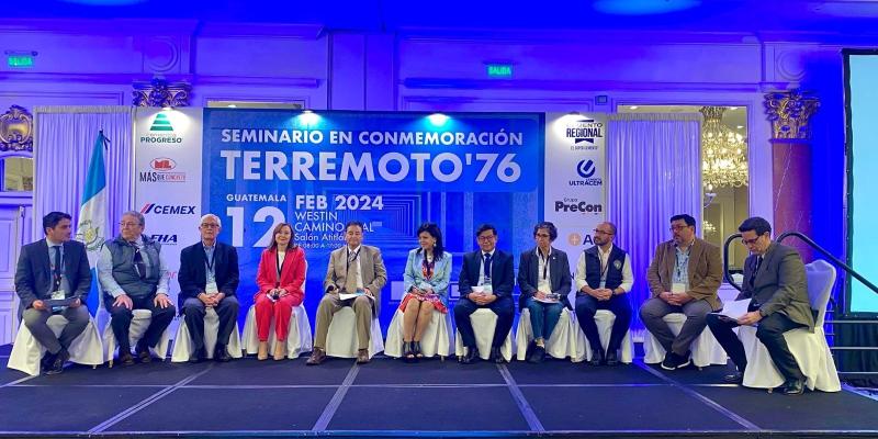 Congreso en conmemoración del terremoto del 4 de febrero de 1976.