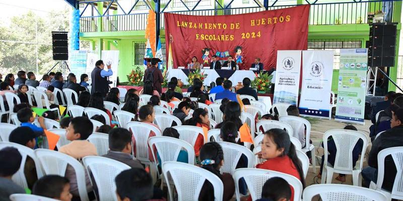 Lanzamiento nacional de los Huertos Escolares Pedagógicos