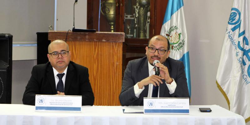 El Subdirector de ONSEC dio las palabras de bienvenida en la capacitación