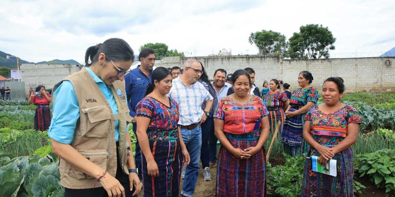 Verifican avances en Huerto Comunitario de Parramos