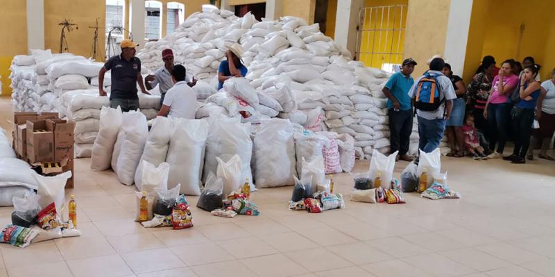 Hemos brindado asistencia alimentaria a 285,490 familias en todo el país