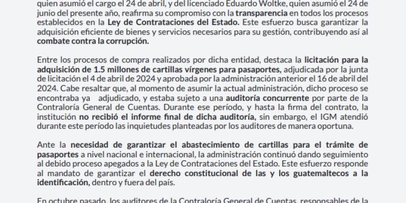 Comunicado de Prensa