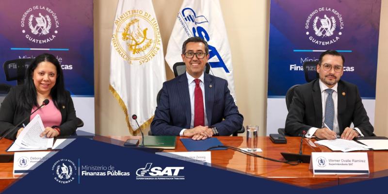Minfin y SAT firman convenio interinstitucional para la prestación de servicios de impresión