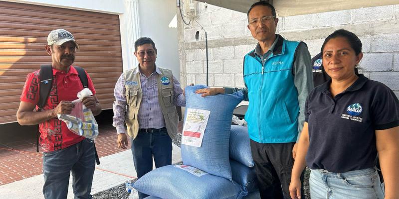Familias agricultoras de Jalapa fortalecen su producción