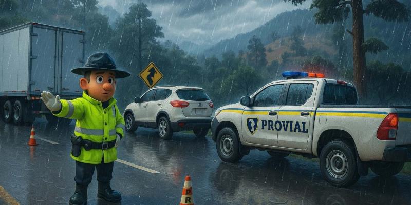 En temporada de lluvia maneja seguro con las recomendaciones que te da PROVIAL