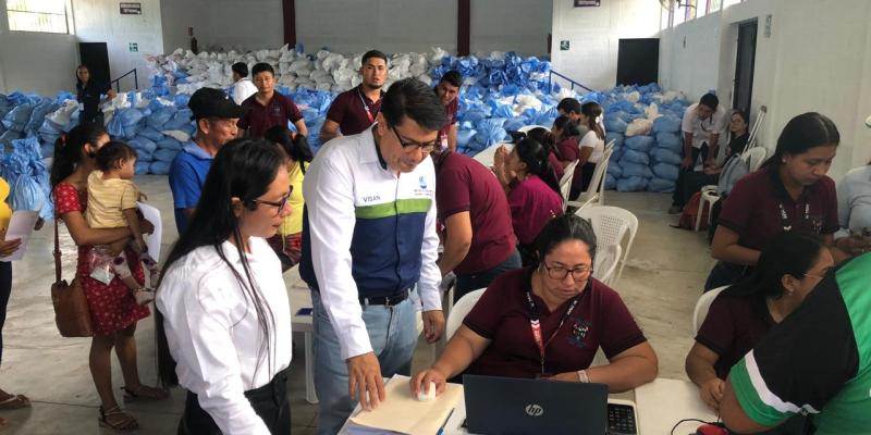Entregan raciones alimentarias en La Libertad