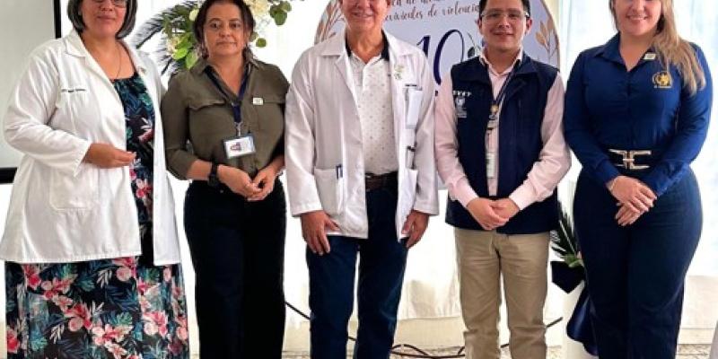 Reconocen el trabajo del personal de la Clínica de Atención a Víctimas Sobrevivientes de Violencia Sexual de El Progreso.