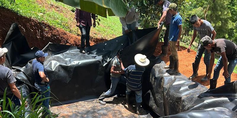 Optimizan reservorio de agua de lluvia para apoyar actividades agrícolas