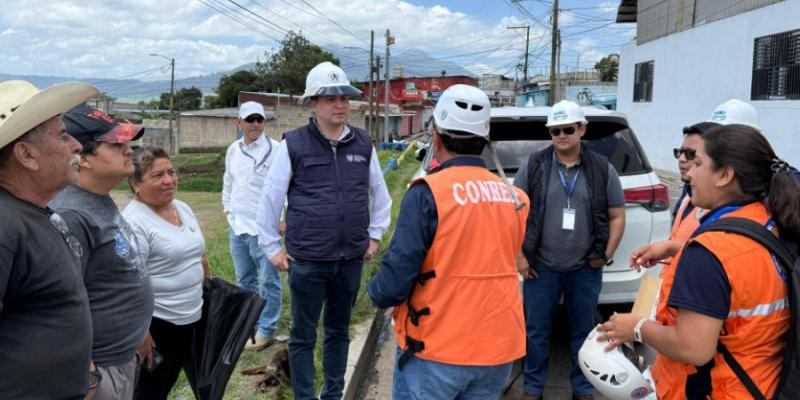 Viceministro de Vivienda supervisa acciones de evaluación y atención en Mártires del Pueblo, Villa Nueva