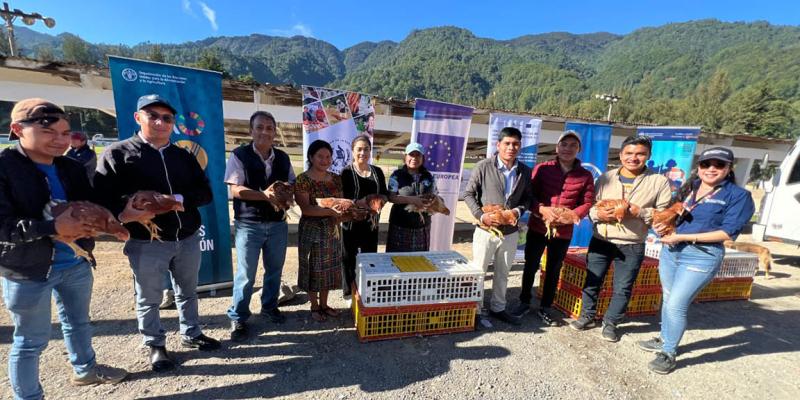 Apoyan con insumos pecuarios a jóvenes emprendedores de Quiché