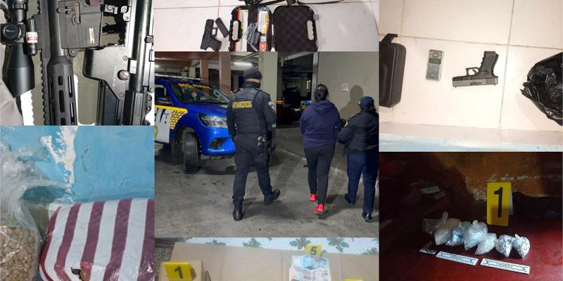 Operativos de la PNC golpean estructuras criminales