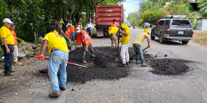 Covial realiza limpieza y mantenimiento tras colapso en la CA-13 