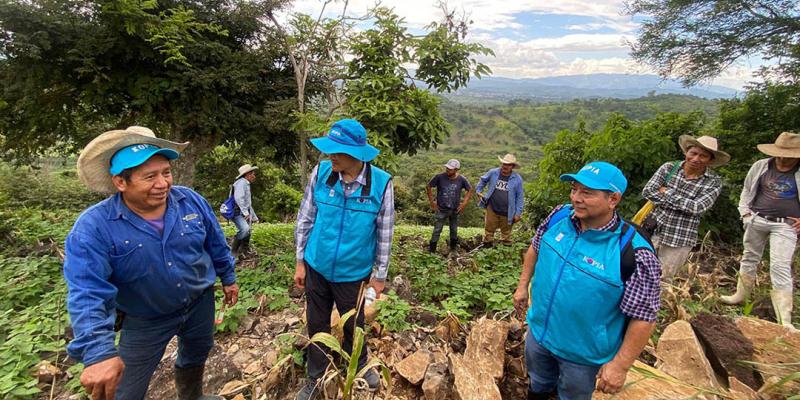 Avanza proyecto de reservorio de agua que abastecerá a familias agricultoras de Chiquimula