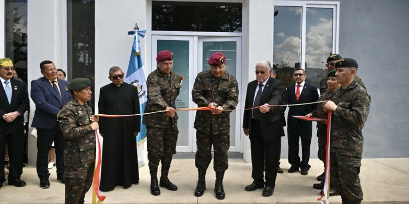 Ejército de Guatemala inauguró nuevas instalaciones del Servicio de Capellanía Militar.