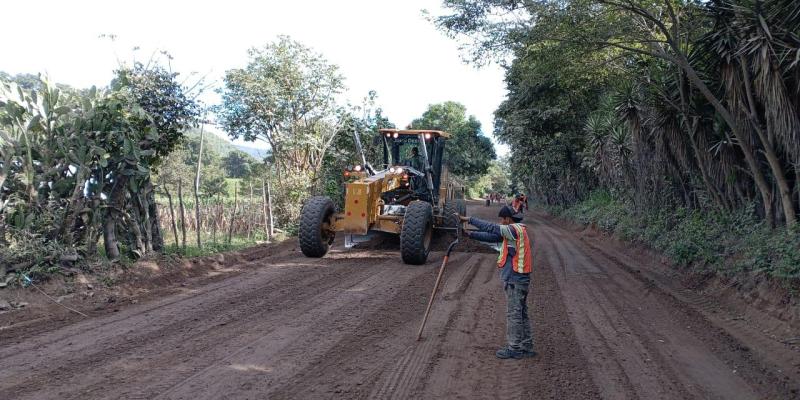 ¡Sí hay obras en Jalapa! Caminos avanza en la ruta Miramundo–San Carlos Alzatate –Morazán 