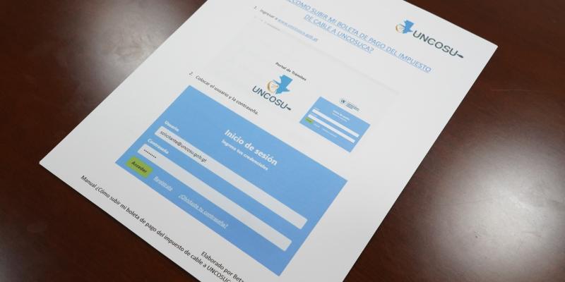 Uncosu facilita el cumplimiento tributario con instructivo digital