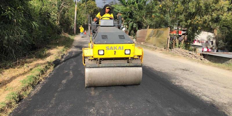Covial mejora la ruta entre San Raymundo y El Carrizal 