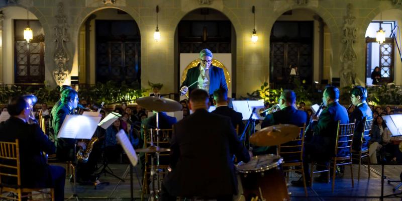 Jazz y marimba se fusionan en el Palacio Nacional 