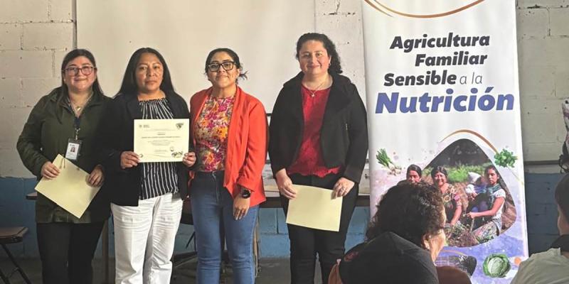 Extensionistas optimizan sus capacidades técnicas en Agricultura Sensible a la Nutrición