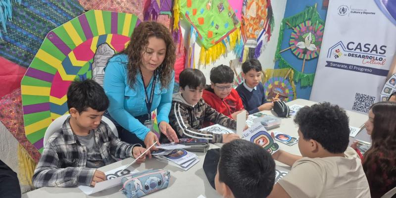 El taller fue impartido a niñas y niños de Sanarate. 